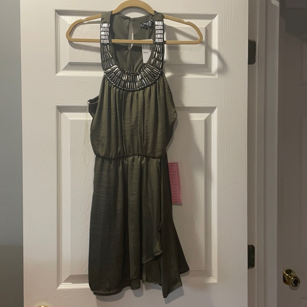 Brand New Dress w Embellished Neck Mandee Dress!